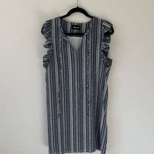 Sugar lips  Navy and White Striped dress